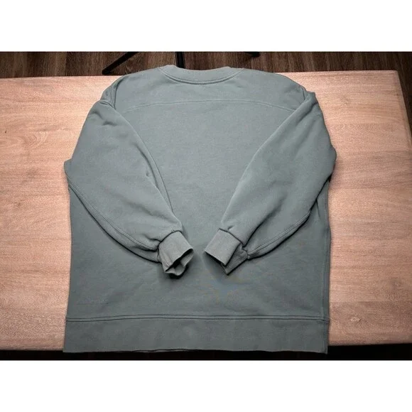 Lululemon Perfectly Oversized Crew Tidewater Teal Size 8 - Picture 4 of 7